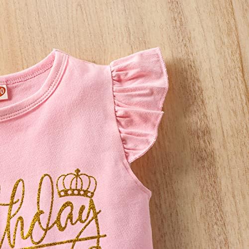 Toddler Kids Baby Girl rođendan odjeće princeza prsluk Dugi rukav majicu Top