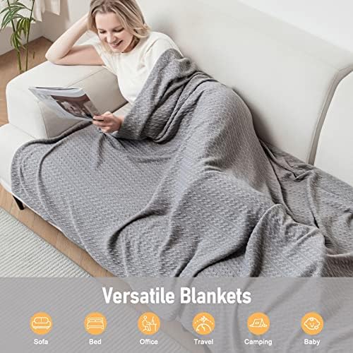 Wemore pokrivač za hlađenje za vruće spavače, ljetne hladne ćebad koje apsorbiraju tjelesnu toplotu kako bi se ohladile u vrućoj noći,