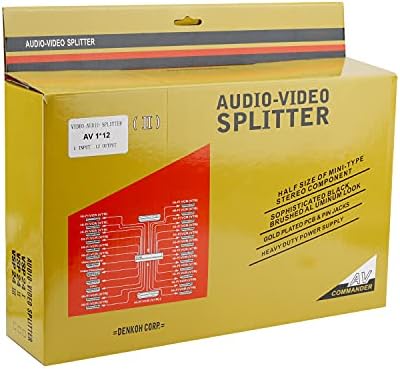 Hononjon 12 put 1 u 12 out 3 RCA Video Audio AV pojačalo Splitter DVD VCD VCR 12 portova opterećenje