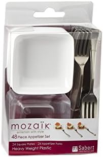 MOZAIK 48-komad za jednokratnu upotrebu mini predjela sa zdjelima i panjskim posuđama