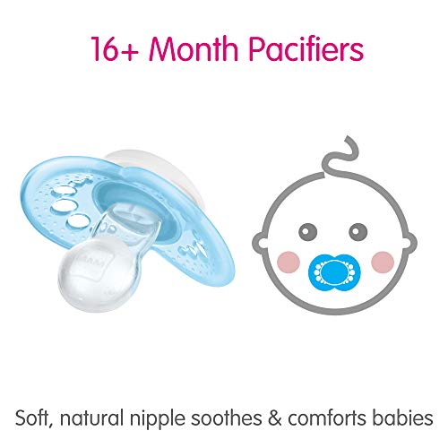 Mam Original Baby cucla, oblik bradavica pomaže u promovisanju zdravog oralnog razvoja, futrola za sterilizator,16+ mjeseci, moja