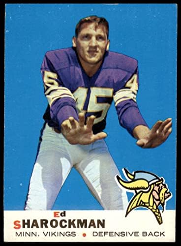 1969 TOPPS 104 Ed Sharockman Minnesota Vikings Ex / Mt Vikings Pittsburgh