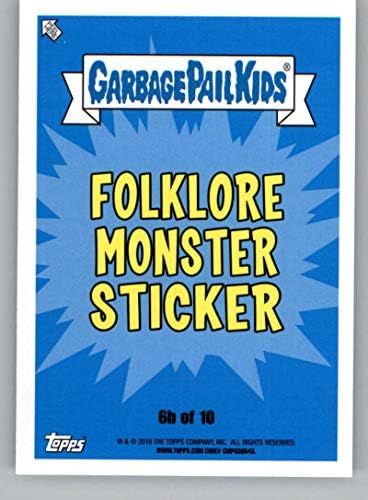 2018 TOPPS SARBAGE COSS OH The Horror-Ible Folklore Monster B 6b Wolly Woody službena ne-sportska trgovačka kartica u NM ili boljem