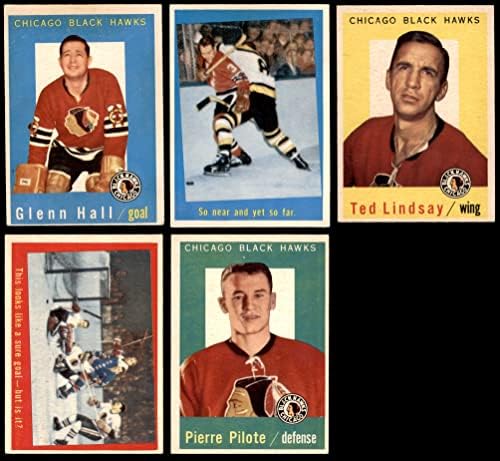 1959-60 FAPPS Chicago Blackhawks Team Set Chicago Blackhawks Ex / Mt Blackhawks