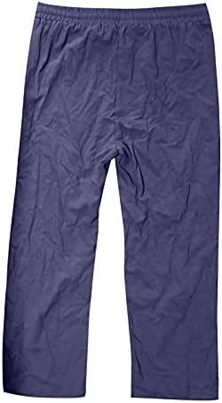 WenKomg1 pamučne pantalone muškarci, udobne osnovne vodene magistrale Brze suho labave ležerne hlače, štampane pojaseve pojaseve