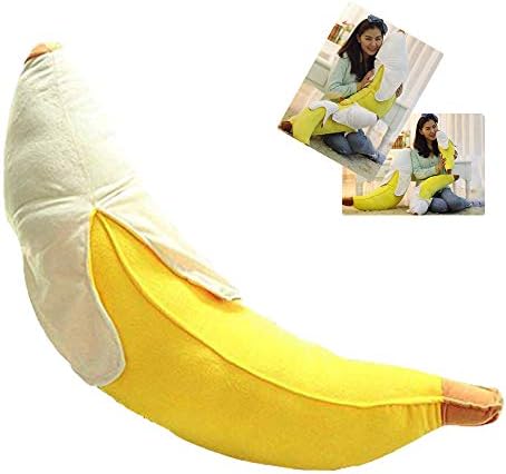 STONCEL 17in Banana jastuci, slatka oljuštena Banana plišani punjeni jastuk Creative Fruit Plushies Igračke Poklon za tinejdžere djevojčice