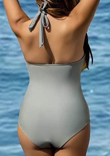 Cocopear One Komplet Crossover kupaći kostim za koplu Tummy Courtwim kostim Ruked Halter Push Up kupaći odijela za žene