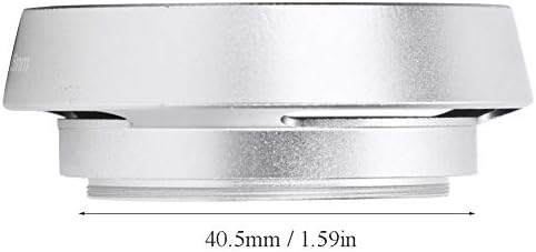 Ashata 2pcs Hood za leće za Leica kameru, metalni vijak šuplji objektiv 40,5 mm, izrađen od aluminijskog legure materijala, za Leica