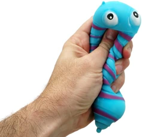 Ja-Ru Stisnite Squishy Senzory Caterpillar Spug igračka rastegnuta rainbow crv za djecu i odrasle, dječake i djevojku. Terapija olakšica