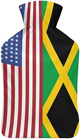USA Fiag Jamaikanska zastava Topla voda s poklopcem tople gumene boce za ubrizgavanje za krevet Menstrualni bolovi grčevi 1 litra