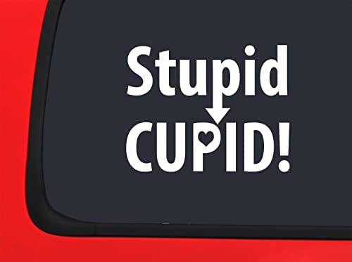 Auto Naljepnica Glupo Cupid Srce Valentinovo Singles Svijest Funny Car Prozor Naljepnica Naljepnica Bijela 7 Inč