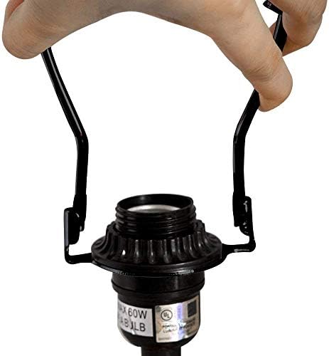6 Lamp Shade Harp Holder i E26 Light Base uno Fitter adapter Converter završni Set,za stolne i podne lampe