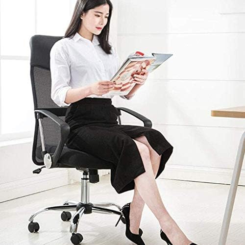 ygqbgy namještaj sa srednjim leđima Crna mrežasta multifunkcionalna izvršna okretna ergonomska kancelarijska stolica sa podesivim