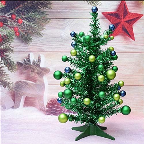 Umjetno božićno drvce 45cm / 16 božićno stablo stolno umjetno božićno drvo crveno mini božićno drvce sa malom božićnom kuglicom za