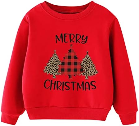 Djevojke dukserice dječake Djevojke Crewneck džemper s dugim rukavima Basični pulover Božićni pulover 1-9 godina