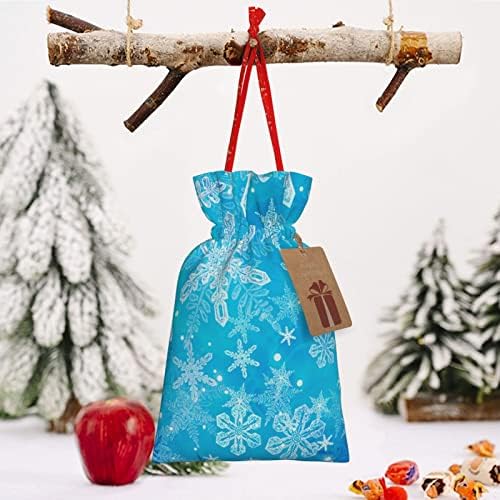 Vezice Božić poklon torbe Božić-3d-led-pahuljica predstavlja pakovanje torbe Božić poklon pakovanje vreće torbice srednje