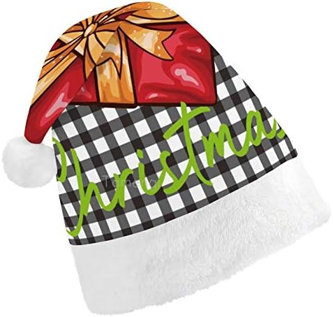 Božić Santa šešir, Sretan Božić poklon Božić šešir za odrasle, Unisex Comfort Božić kape za Novu godinu svečani kostim Holiday Party