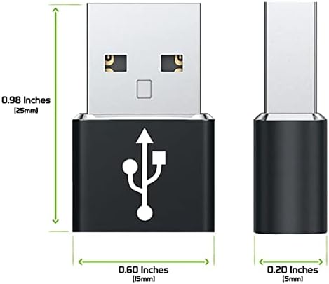 USB-C ženka za USB mužjak Brzi adapter kompatibilan sa vašim Samsung SM-G988 za punjač, ​​sinkronizaciju, OTG uređaje poput tastature,