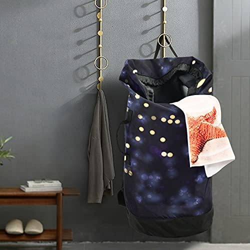 Star Lights torba za pranje veša za teške uslove rada ruksak za pranje veša sa naramenicama i ručkama putna torba za veš sa zatvaračem