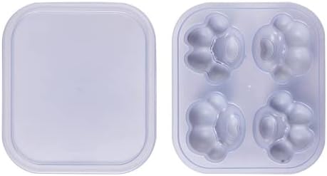 Miedeon kutija za hranu za bebe, kutija za zamrzavanje sa zatvorenim pretincem za bebe, silikonska posuda za led za mačke Claw Ice Mould sa poklopcem