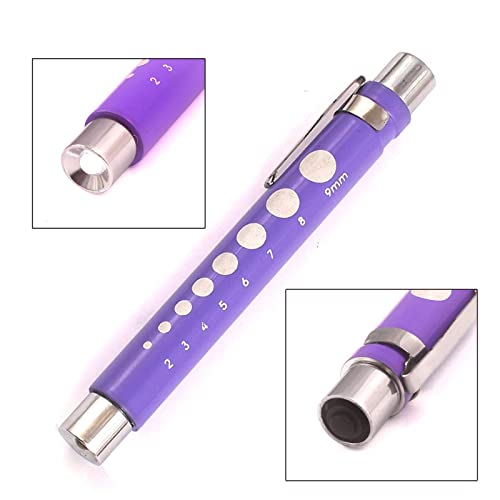 DDP Pen Light sa Zjenicom Gauge LED Penlight Medic za doktora Nurse Diagnostic Purple