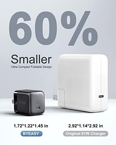 USB C zidni Punjač, BYEASY 30w Super Fast Charger, Type-C Port PD Power Delivery Charger Block kompatibilan sa iPhone14/14 Pro/14 Pro Max/13/13 Pro/13 Pro Max, iPad Pro / Air / Mini