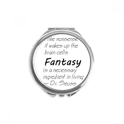 Fantasy je sastojak u životu quote ručno kompaktno ogledalo okruglo prenosivo džepno staklo
