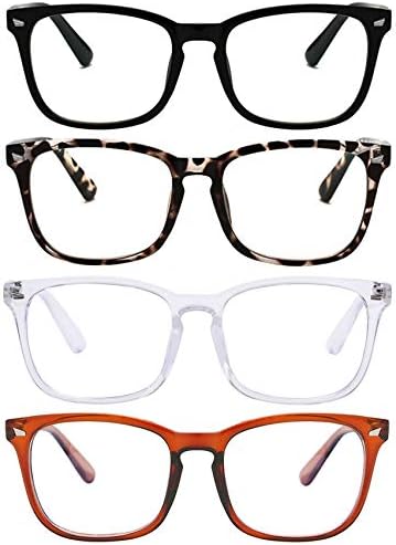 4 pakovanja naočara za čitanje plavo svjetlo blokirajući čitači Za žene muškarce štreberske naočare Comfort lagane naočare