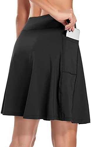 KORALHY ženske 20 koleno dužine Skorts suknje tenis Atletski Golf uzročni Skort sa 4 džepovima