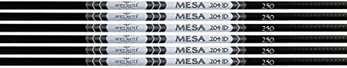 Bijela voda streličarstvo Mesa 3k Carbon Weave Arrow vratila .204 6pc paket odaberite umetke u boji kičme