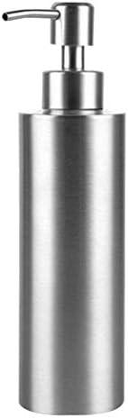 Patkaw setovi suđa sa sapunom od nehrđajućeg čelika 15,5x5,5x5,5cm / 250ml Contraetop sapun za ručnu pumpu Dispenser Brušeni niklni