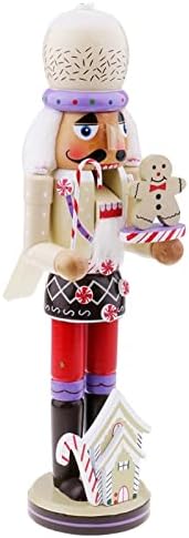 HTian Set 4 Božić Nutcracker, Santa Claus Baking Chef Table figure, 11.8 visok Božić dekor za police i stolove