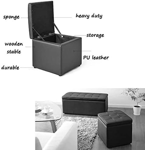 Generička jednostavna stolica, kreativna modna kutija za pohranu PU Padded kvadratni koridor Promjena kupaca za cipele-stopala-foot