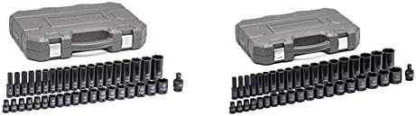 GEARWRENCH 39 kom. 1/2 pogon 6 Point Standard & Deep Impact Metric Socket Set - 84948n & amp; GEARWRENCH 39 Pc. 1/2 pogon 6 Point