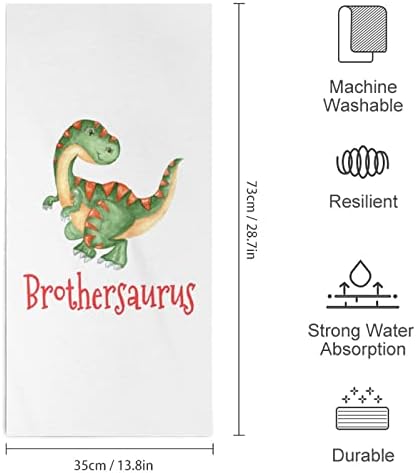 BROTSHERUSUS REX Dinosaur ručnici za pranje tijela za pranje karoserije meko krhotine sa slatkim tiskanim za kupatilo Kuhinja hotel