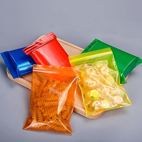 Šik & amp; TNK 100kom prozirna boja Zip Lock plastična torba za čuvanje hrane u prahu Herb male ravne torbice Mini kesice