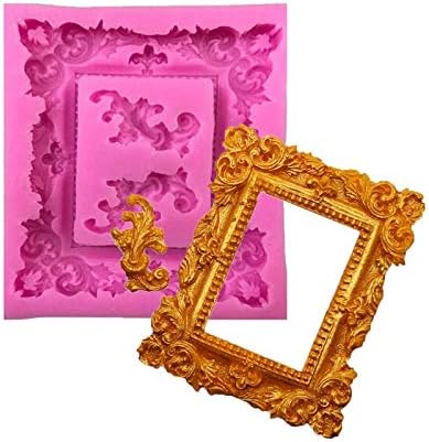 Foto Frame Fondant torta silikonski kalup kalup 3d kalupi kuvanje čokolade gline sapun keksi Cupcake vjenčanje Decorating Tools