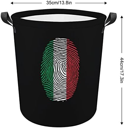 Italy Finger Print korpa za veš sklopiva torba za odlaganje kante za veš sa ručkama