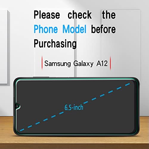 Slanku zaštitnik ekrana za kaljeno staklo Samsung Galaxy A12, bez mehurića, protiv ogrebotina, jednostavan za instaliranje, pogodan
