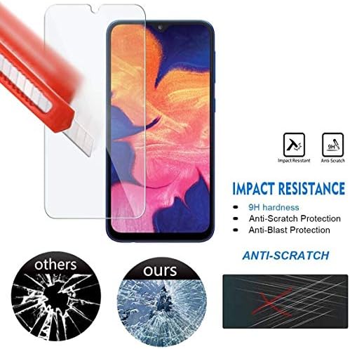 TANTEK [2-paket zaštitnik ekrana za Samsung Galaxy A10e,5,83 inča,Film od kaljenog stakla,Ultra Clear,protiv ogrebotina,bez mjehurića,
