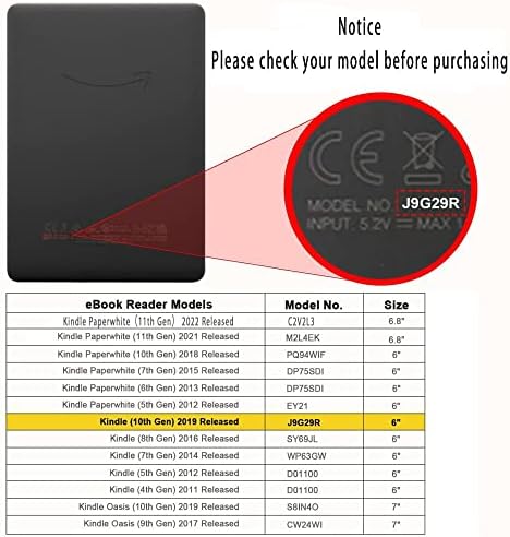 Futrola za Kindle Touch 2014 Ereader Slim zaštitni poklopac Smart Case za Model Wp63gw funkcija spavanja/buđenja, jesen naravno