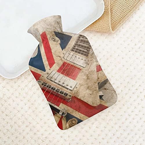 Vintage England Gitara za zastavu HOTO VODE SA SOKA POKRIVAČA 1L Velika klasična toplija torba za ručne noge za vrat