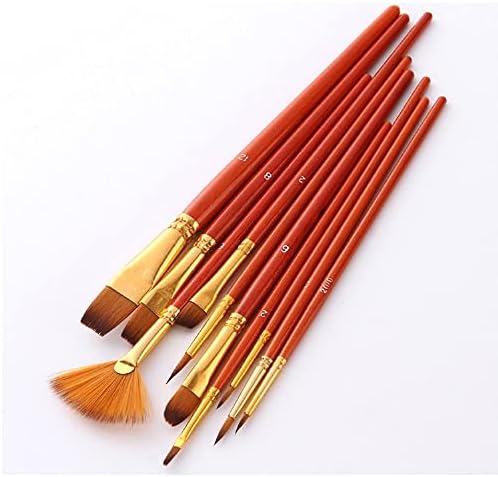 Gretd 10 najlonska kosa obojena bojom bojom olovke kratki štap ulja akrilna farbanje četkica profesionalnog umjetničkog crtanja alata