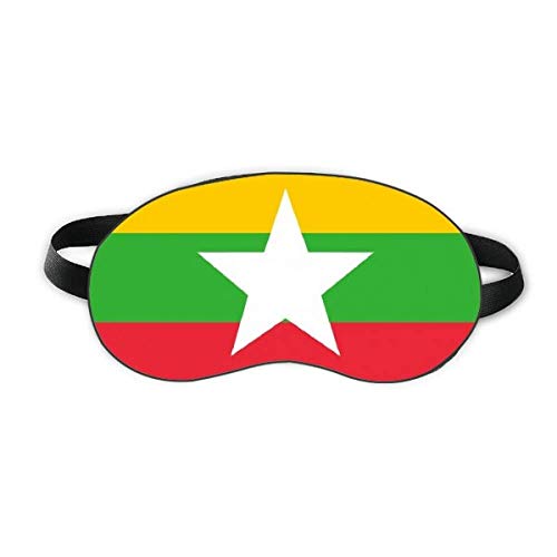 Mjanmar Nacionalna zastava Azija Zemlja Sleep Shield Shield Soft Night Poklopac za sjenilo