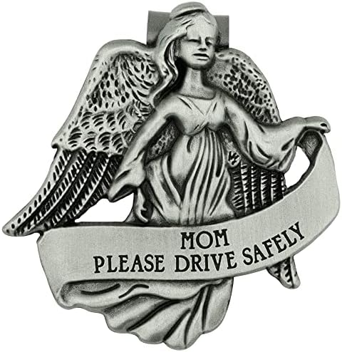 Seoski poklon uvoznici Guardian Angel Visor Clip | Vozite sigurno | Mama ili tata | Uključuje saint Christopher molitvenu karticu