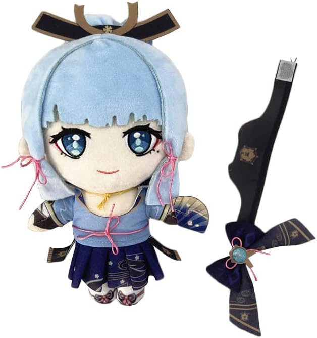 RYUSA preslatka Genshin Impact Kamizato Ayaka Plushie lutka 7,9/20cm mekani punjeni jastuk plišana igračka za obožavatelje i djecu,