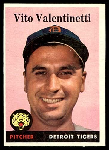 1958 TOPPS # 463 Vito Valentinetti Detroit Tigers Ex / MT Tigers