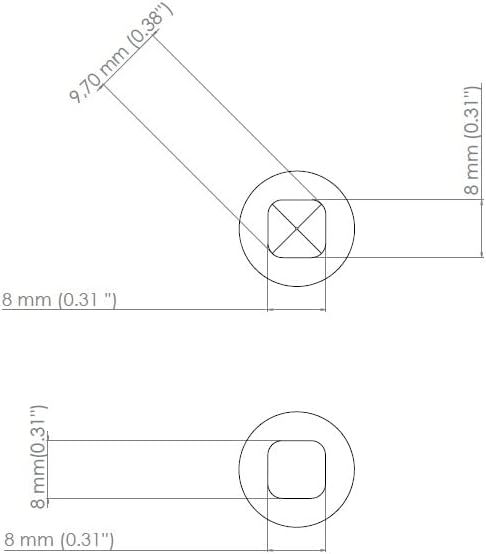 8x8 mm kvadratni ekser od 4,1 inča