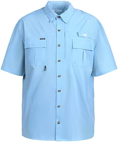 KastKing ReKon muške košulje za pecanje, dobro napravljene, brzo suhe kratke & amp; duge rukave košulje za planinarenje, zaštita od