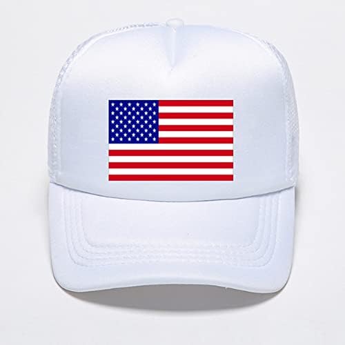 Unisex bejzbol kapa sa američkom zastavom elegantna mrežasta kapa za sunčanje sa Patchwork Zastavom za muškarce i žene kamiondžija